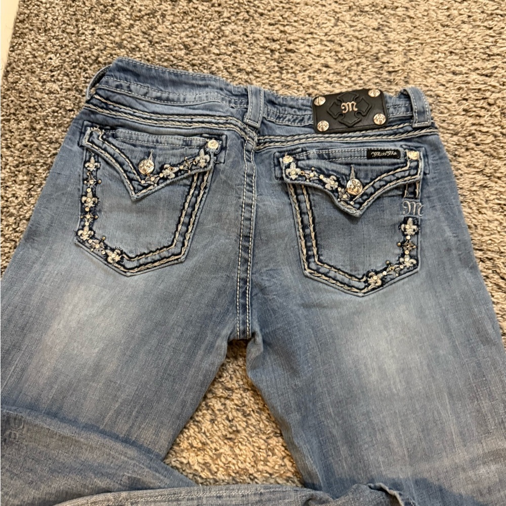 Miss Me Light Blue Boot Cut Jeans